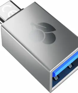Alternative view of АДАПТЕР CHERRY - USB-A to USB-C - Silver - PN 61710036