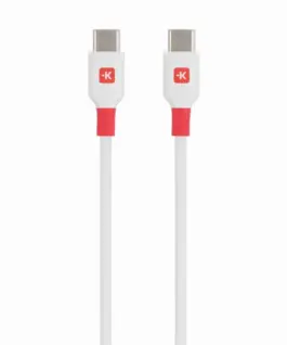 Кабел Skross USB-C - USB-C 2.0 мъжко 2.0 м Бял