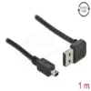 Кабел Delock EASY-USB-A 2.0 мъжко към USB Mini-B мъжко 1m черен