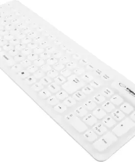 Esperanza KEYBOARD SILICONE EK126W USB/OTG FLEXIBLE бял