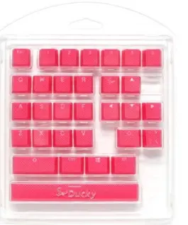Капачки за механична клавиатура Ducky Pink 31-Keycap Set Rubber Backlit Double-Shot US
