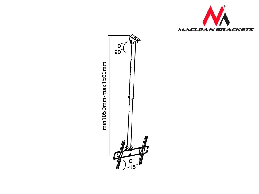 Maclean Mount TV 50kg MC-631 Maclean - Image 2