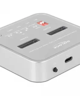 Докинг станция Delock 1 x M.2 NVMe SSD 1 x M.2 SATA SSD SD Express Card Reader