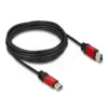 Кабел Delock USB-A 3.0 5Gbps мъжко - USB-B 5Gbps мъжко 5 м Premium Черен
