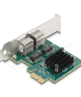 Alternative view of Мрежова карта Delock 2x Gigabit LAN RJ45 jack, PCI Express x1 V2.0