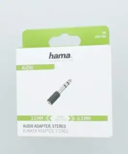Alternative view of Преходник  HAMA, 3.5мм женски жак - 6.3мм мъжки жак