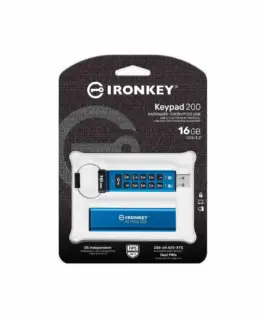 USB памет KINGSTON IronKey Keypad 200 - 16GB XTS-AES 256-bit