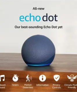 Преносима смарт тонколона Amazon Echo Dot 5