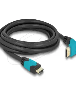 Delock Кабел HDMI 90° 48 Gbps 8K 60 Hz 3 м