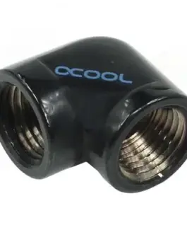 Alternative view of L-конектор Alphacool HF, Вътрешна резба G1/4 - G1/4, 90°, Черен мат
