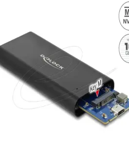Alternative view of Външно чекмедже Delock за M.2 NVMe PCIe SSD със SuperSpeed ​​USB 10 Gbps (USB 3.1 Gen 2) USB Type-C женски