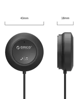 Alternative view of Orico блутут за кола за разговори и музика Car Bluetooth 4.1 audio receiver USB, 3.5mm jack - BCR02-BK