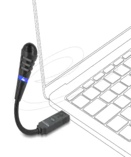 Alternative view of Микрофон с гъвкаво рамо Delock 66499 - USB и Mute бутон