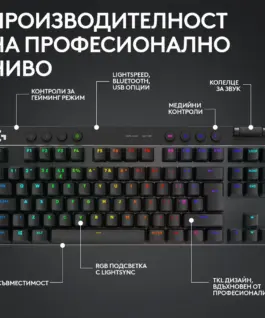 Alternative view of Геймърска механична клавиатура Logitech G Pro X TKL Lightspeed Tactile Switch