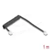 Delock Телефонен кабел спирален кабел RJ11 plug -RJ11 plug  черен 1