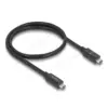 Delock Кабел E-Marker USB-C 80 Gbps 16K 60 Hz PD 3.1 240 W 0.5 m черен