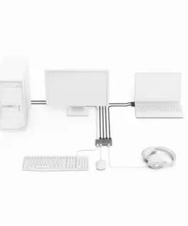 KVM превключвател Hama Connect2Switch, 4-портов, USB, HDMI, Вкл. кабели - Image 5