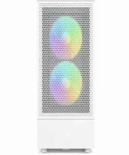 Кутия за компютър NZXT H5 Flow RGB Matte White