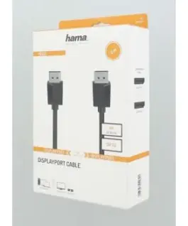 Alternative view of Кабел HAMA 200697, DisplayPort мъжко - DisplayPort мъжко, 3 m, Ultra-HD 4K, Двойно-екраниран, Черен