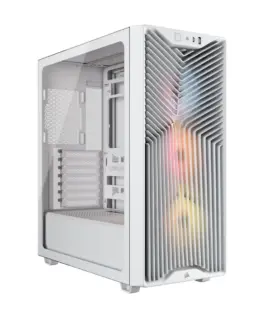 Кутия за компютър Corsair 3200D RS ARGB Mid-Tower Performance Case - White