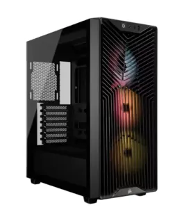 Кутия за компютър Corsair 3200D RS ARGB Mid-Tower Performance Case - Black