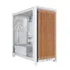 Кутия за компютър Corsair Frame 4000D Wood RS Mid-Tower - White/Oak