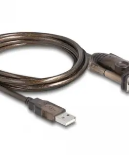 Адаптер Delock USB 2.0 Type-A - Serial RS-232 D-Sub 9 pin мъжко 1.5 m