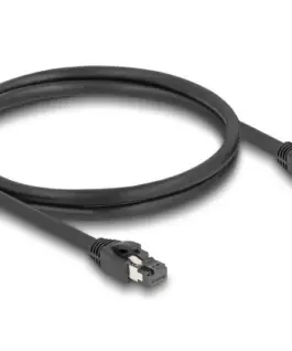 Мрежови кабел Delock Cat.8.1 S/FTP 1 m Доo 40 Gbps Черен