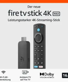 Alternative view of Мултимедиен плеър AMAZON Fire TV Stick Max Gen2, Wi-Fi 6, Alexa, Черен