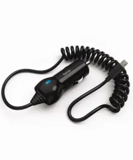 Alternative view of Зарядно за кола HAMA, 10-24V, Micro USB, 1.2 A, Черен