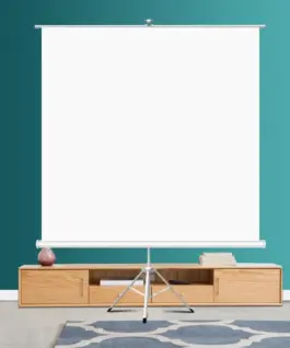 Alternative view of Екран на стойка ESTILLO, 180 x 180, 1:1, Бял