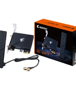 Alternative view of Безжична карта GIGABYTE AORUS WIFI 7 5800Mbps, Bluetooth 5.3