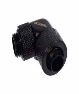 Фитинг Alphacool Eiszapfen Удължител 90° 13/10mm G1/4 Черен мат