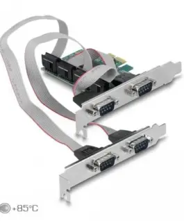 Alternative view of Карта за разширение на слотове Delock, PCI Express Card към 4 x Serial RS-232