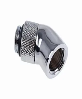 Alternative view of Ъглов адаптер Alphacool Eiszapfen, 45°, G1/4 външна към G1/4 вътрешна резба, Сребрист