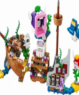 Alternative view of LEGO Super Mario - Dorrie's Sunken Shipwreck Adventure Expansion Set - 71432
