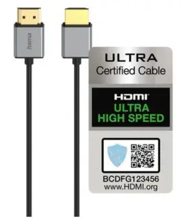 Alternative view of Кабел Hama, HDMI мъжко - HDMI мъжко, 8K, Алуминий, 1.5 м