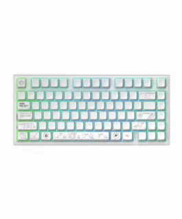 Геймърскa безжична клавиатура Dark Project ALU81A Terra Nova White RGB