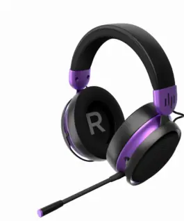Alternative view of Геймърски безжични слушалки Dark Project Sono Wireless - Black/Violet