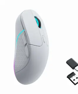 Alternative view of Геймърска Безжична мишка Keychron M3, Matte White