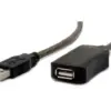 Gembird USB удължителен кабел 5M active черен