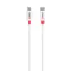 Кабел Skross USB-C - USB-C 2.0 мъжко 0.15 м Бял