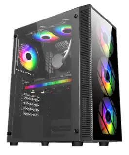 Кутия за компютър FSP CMT192 TG ATX Mid Tower Черна