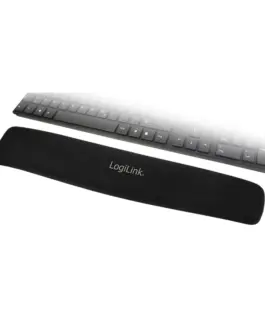 LogiLink Keyboard gel pad черен