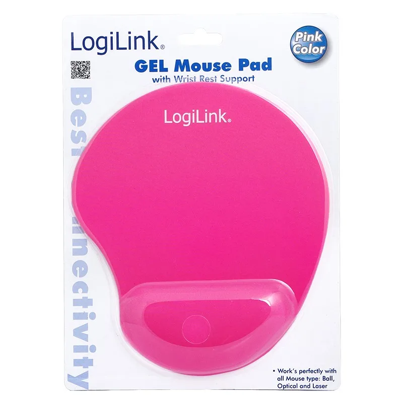 LogiLink Gel подложка за мишка, розов - Image 2