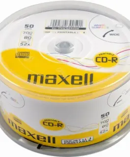 CD-R80 MAXELL 50 pk PRINTABLE 52 speed cake box