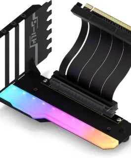 Брекет за вертикален монтаж на GPU EZDIY-FAB RGB PCIe 4.0 Riser Cable