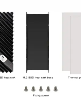 M.2 Heatsink EZDIY-FAB за NVMe SSD диск - Черен