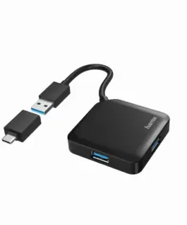 USB-А хъб 4-портов HAMA-200116