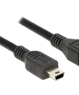 Alternative view of Удължителен кабел DeLock, USB-B женско - USB-B мъжко, USB 2.0, 1 м